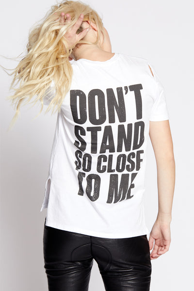 The Police Don't Stand So Close Slit Sleeve Tee