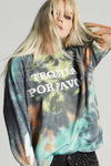 Tequila Por Favor Fall Tie Dye Sweatshirt