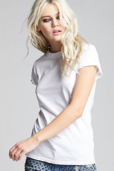 White Fitted Tee