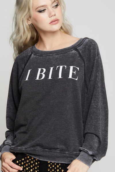 I Bite Sweatshirt
