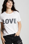 Love White Fitted Tee