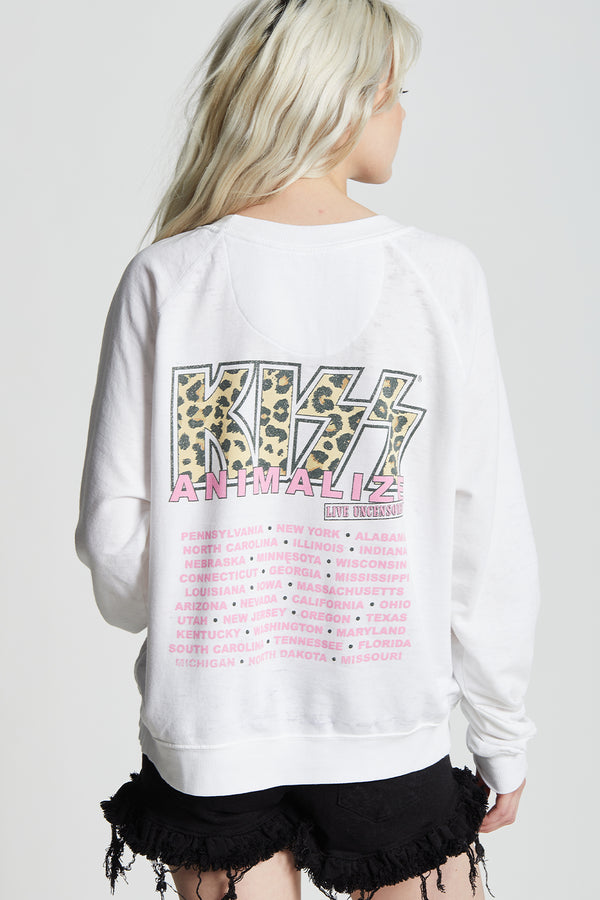 KISS Animalize Live Uncensored Tour Sweatshirt - Recycled Karma Brands