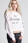 The Runaways Joan Jett Cropped Sweatshirt