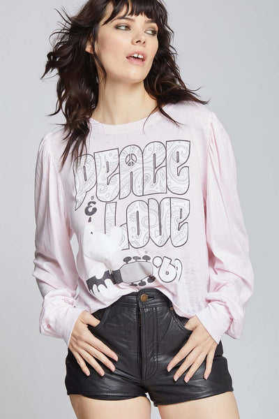 Woodstock Peace & Love Puff Sleeve